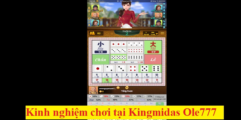 Kinh nghiệm chơi dễ thắng lớn tại sân chơi Kingmidas Ole777