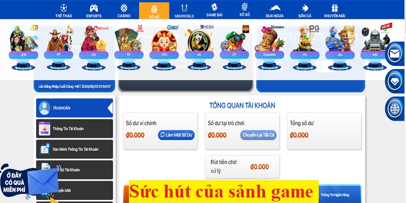 Sức hút của Sảnh Pocket Games Soft trên Ole777