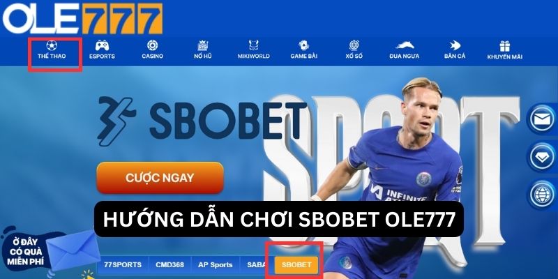 Hướng dẫn cá cược thể thao tại sảnh SBOBET OLE777